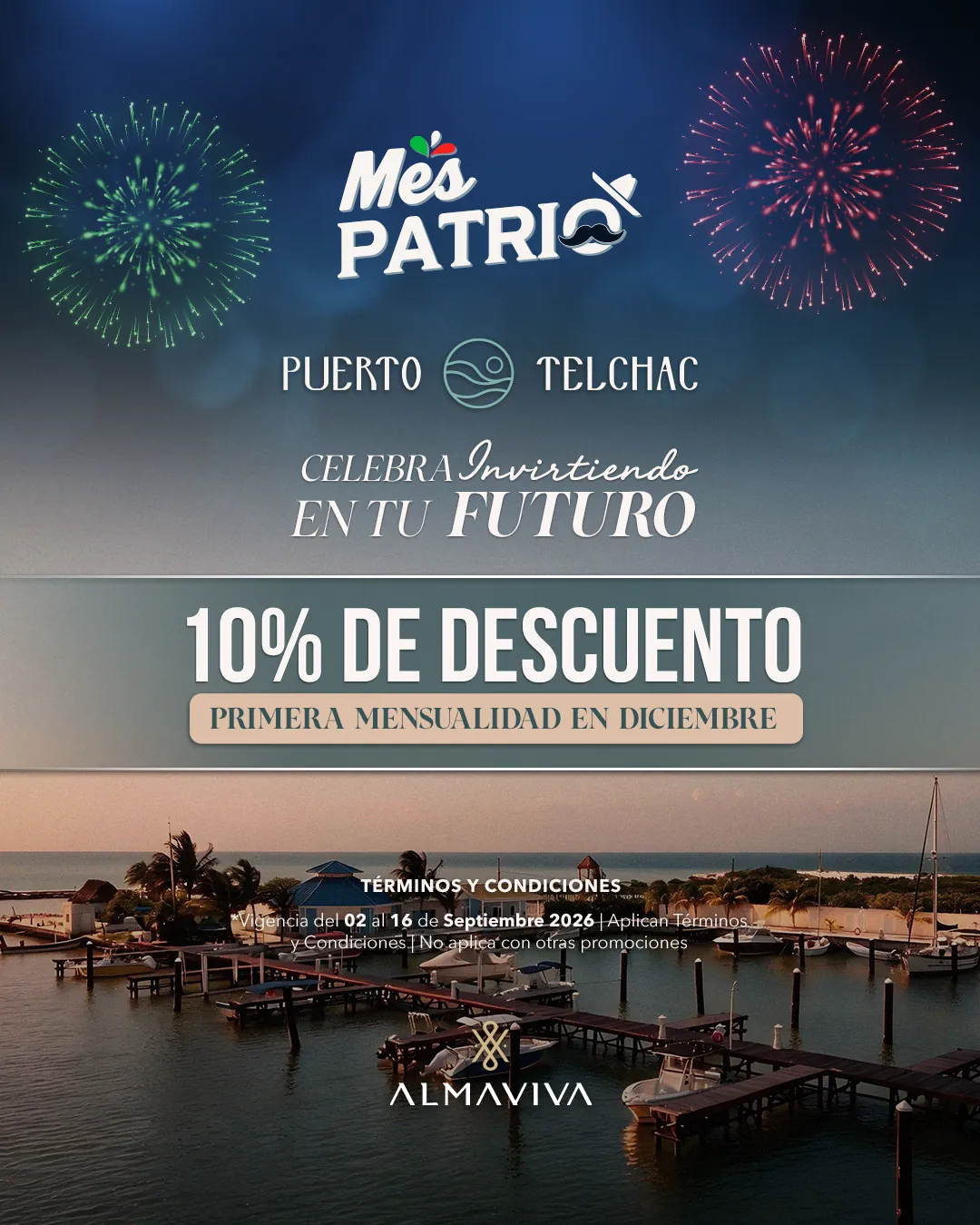 10% de descuento y primera mensualidad hasta diciembre